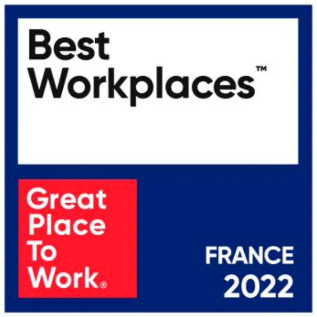 Best Workplaces Great Place to Work France 2022 label
