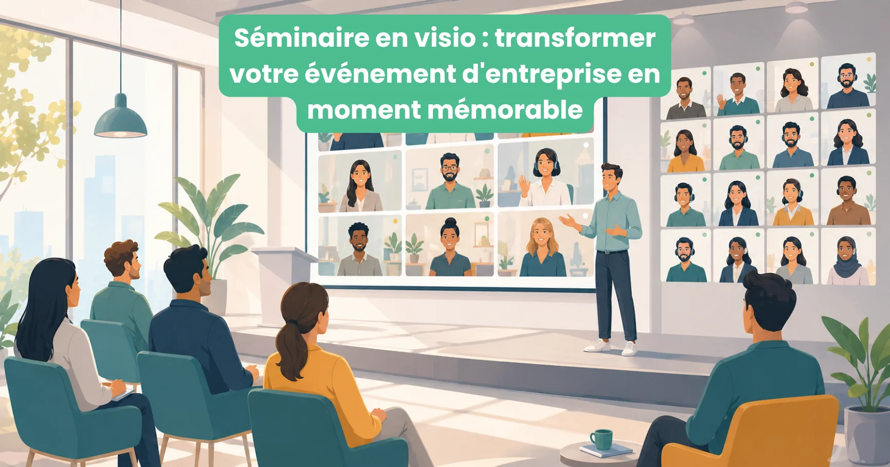Virtual company seminar: adding a digital escape game to turn a kick-off, annual meeting or review into a moment that unites your teams.